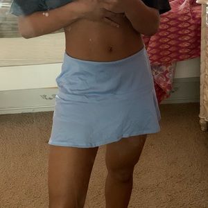 Baby blue tennis skirt